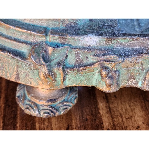 Antique/ Vintage Set of 3 Bronze Candle Holders - Picture 5 of 16